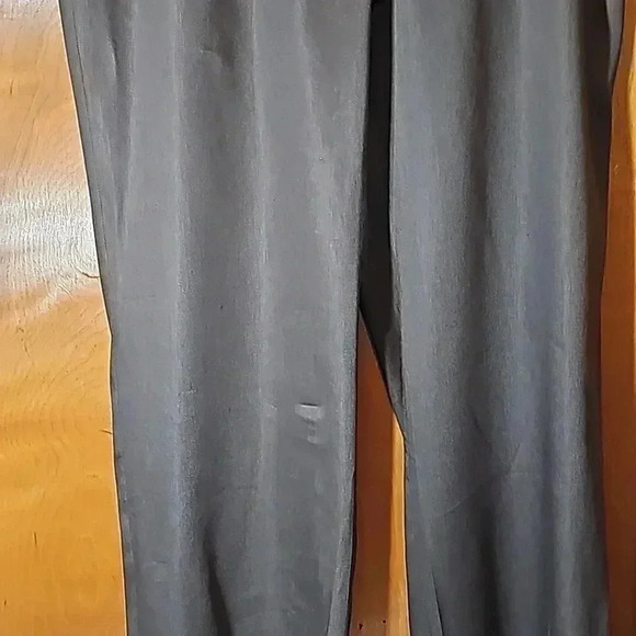 Alfani Women's pants sz 16W color brown wide leg flat front palazzo linen blend - Picture 12 of 15